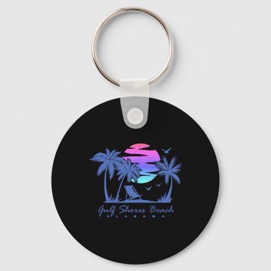 Porte-clés Gulf Shores Beach Alabama Spring Break Vacation Tr (Recto)