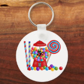 Porte-clés Gumball Machine Candy Lollipop (Recto)