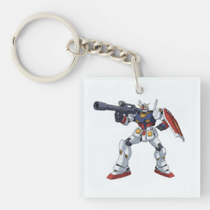 Porte-clés Gundam Mecha Anime Illustrat Classique Rétro RX-78