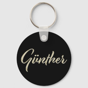 Porte-clés Günther Name whitegold Button