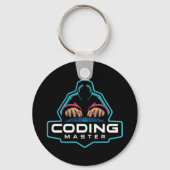 Porte-clés Guru du codage cyber : Cadeaux technologiques (Verso)