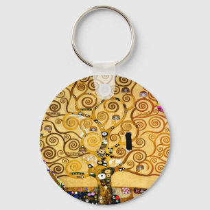 Porte-clés Gustav Klimt Arbre de Vie : Symboliste Art Nouveau