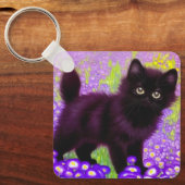 Porte-clés Gustav Klimt Black Kitten (Recto)