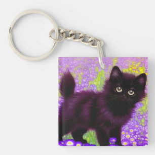 Porte-clés Gustav Klimt Black Kitten