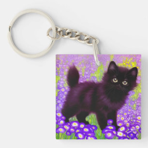 Porte-clés Gustav Klimt Black Kitten