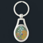 Porte-clés Gustav Klimt Fleur Jardin Cottage Nature<br><div class="desc">Un beau tableau de jardin - c'est un tableau classique de Gustav Klimt,  appelé Cottage Garden,  ou Bauergarten,  1907,  qui est un gros plan d'un jardin fleuri,  un tableau floral coloré.</div>
