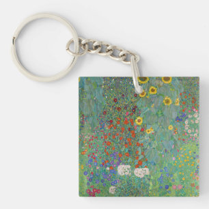 Porte-clés Gustav Klimt - Jardin de campagne avec tournesols