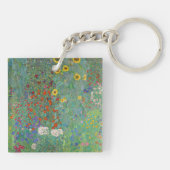 Porte-clés Gustav Klimt - Jardin de campagne avec tournesols (Dos)