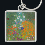 Porte-clés Gustav Klimt - Jardin des fleurs<br><div class="desc">Jardin aux fleurs - Gustav Klimt en 1905-1907</div>