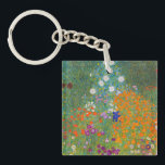 Porte-clés Gustav Klimt - Jardin des fleurs<br><div class="desc">Jardin aux fleurs - Gustav Klimt en 1905-1907</div>