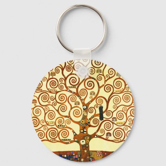Porte-clés Gustav Klimt L'Arbre de la Vie Art fine (Recto)