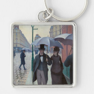 Porte-clés Gustave Caillebotte - Rue de Paris ; Temps de plui
