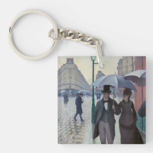 Porte-clés Gustave Caillebotte - Rue de Paris ; Temps de plui