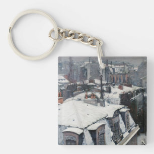 Porte-clés Gustave Caillebotte - Toits sous la neige