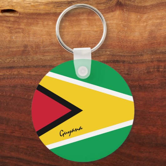Porte-clés Guyana Drapeau & fête du Guyana, patriotes / sport (Recto)