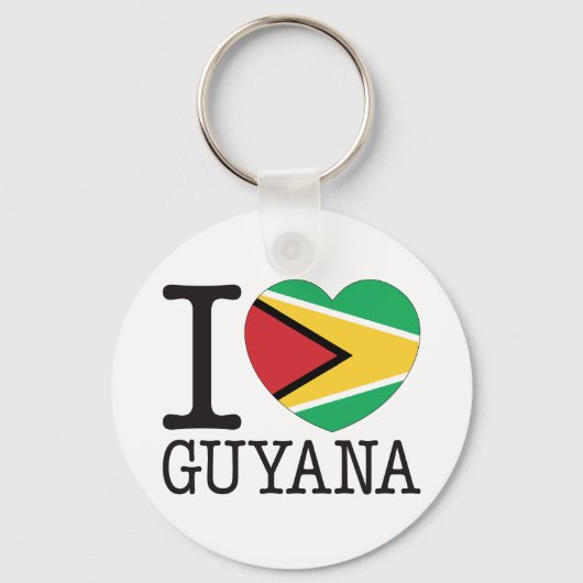Porte-clés Guyana Love v2 (Recto)
