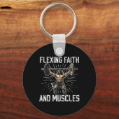 Porte-clés Gym And Jesus Christian Bodybuilder Religious Body (Recto)
