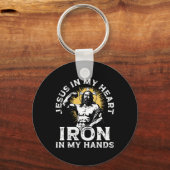 Porte-clés Gym And Jesus Christian Bodybuilder Religious Body (Recto)