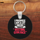 Porte-clés Gym Entraînement Bodybuilding Amusant Mon Repos Vi (Recto)