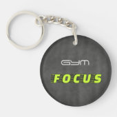 Porte-clés GYM FOCUS Forme Moderne (Devant)