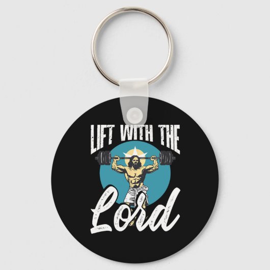 Porte-clés Gym Instructor Christian Beliefs Bodybuilding Jesu (Recto)