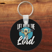 Porte-clés Gym Instructor Christian Beliefs Bodybuilding Jesu (Recto)