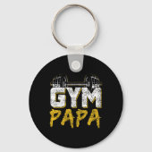 Porte-clés Gym Papa Entraînement Poids Remise En Forme Da (Recto)