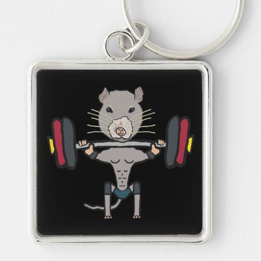 Porte-clés Gym Rat Poids (Devant)