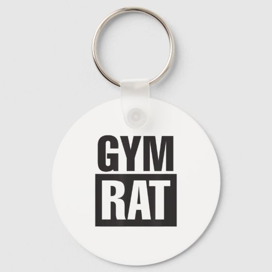 Porte-clés Gym Rat - Workout - Hustle - Fitness - Motivation  (Recto)