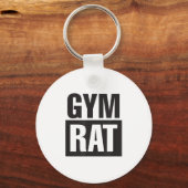 Porte-clés Gym Rat - Workout - Hustle - Fitness - Motivation  (Recto)