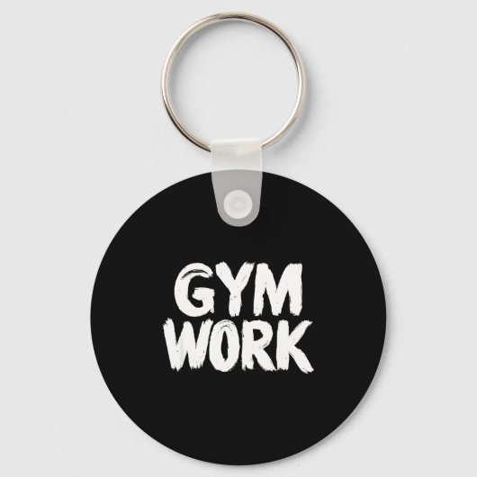 Porte-clés Gym Work Bodybuilding Fitness Workout (Recto)