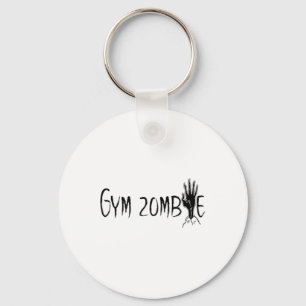 Porte-clés Gym Zombie Funny Citation d'entraînement d'Hallowe