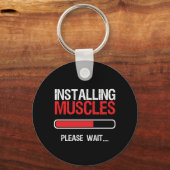 Porte-clés Gymnase Fitness Body Builder Installation Muscle (Recto)