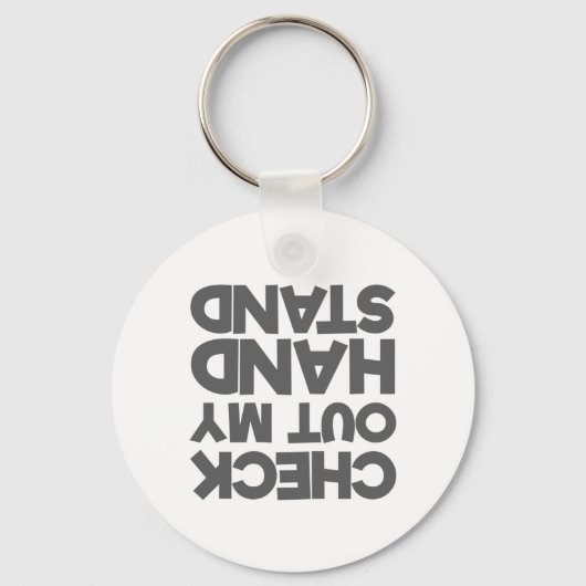 Porte-clés Gymnast Cheerleader Check Out My Hand Stand (Recto)