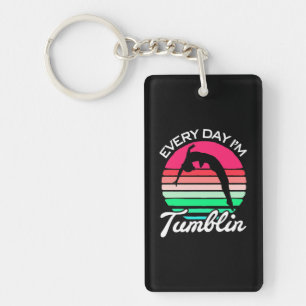 Porte-clés Gymnaste Retro Vintage Tumblin