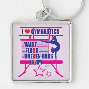 Porte-clés Gymnastes - J'adore la gymnastique