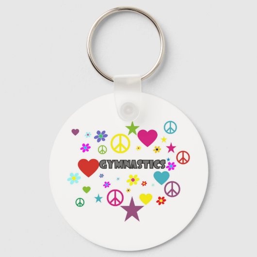 Porte-clés Gymnastique avec graphismes mixtes (Recto)