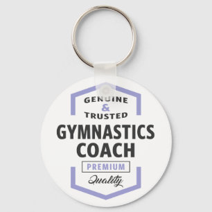 Porte-clés Gymnastique Coach Logo Cadeaux.