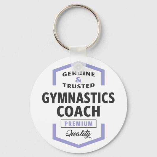 Porte-clés Gymnastique Coach Logo Cadeaux. (Recto)