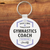 Porte-clés Gymnastique Coach Logo Cadeaux. (Recto)