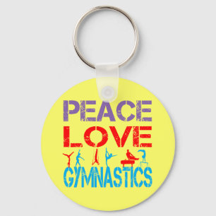 PORTE-CLÉS GYMNASTIQUE D'AMOUR DE PAIX