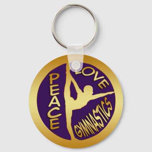 PORTE-CLÉS GYMNASTIQUE DE L'AMOUR DE LA PAIX (Recto)