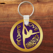 PORTE-CLÉS GYMNASTIQUE DE L'AMOUR DE LA PAIX (Recto)