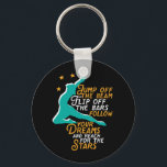 Porte-clés Gymnastique Inspirationnelle Sport Citation Gymnas<br><div class="desc">Sautez le faisceau, retournez la barre. Suivez vos rêves et atteignez les étoiles. Gymnastique inspirante et motivationnelle design pour la gymnastique des filles et des garçons. Cette jolie marchandise est idéale pour entraîneur de gymnastique, athlètes, mère et père fiers. Parfait pour l'équipe de gymnastique universitaire. Grand cadeau de Noël et...</div>