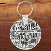 Porte-clés Gymnastique Mot Cloud (Recto)