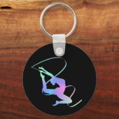 Porte-clés Gymnastique rythmique avec ruban (Recto)