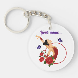 Porte-clés Gymnastique rythmique personnalisée