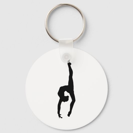 Porte-clés Gymnastique rythmique Silhouette (Recto)