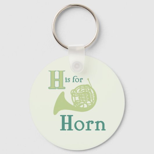 Porte-clés H est pour Horn (Recto)