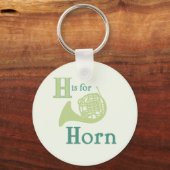 Porte-clés H est pour Horn (Recto)